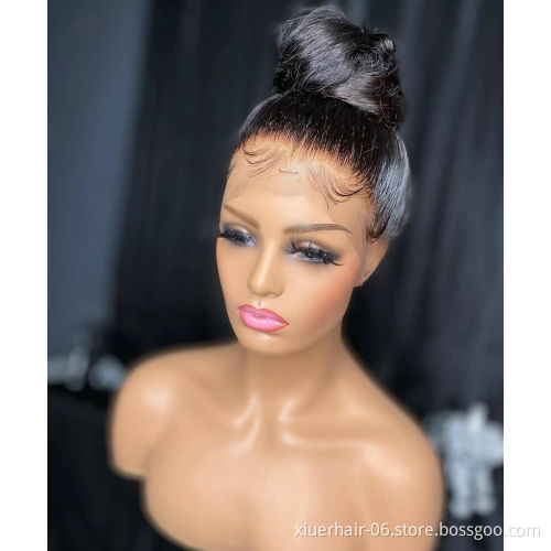 Wholesale Ready Stock Headband U Part Blonde 613 Closure For Black Women HD Glueless Frontal Lace Wigs 100% Virgin Human Hair